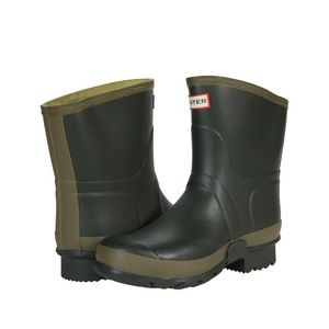 Hunter Women’s Field Gardener Short Boot in dark olive/clay size 7 / 38